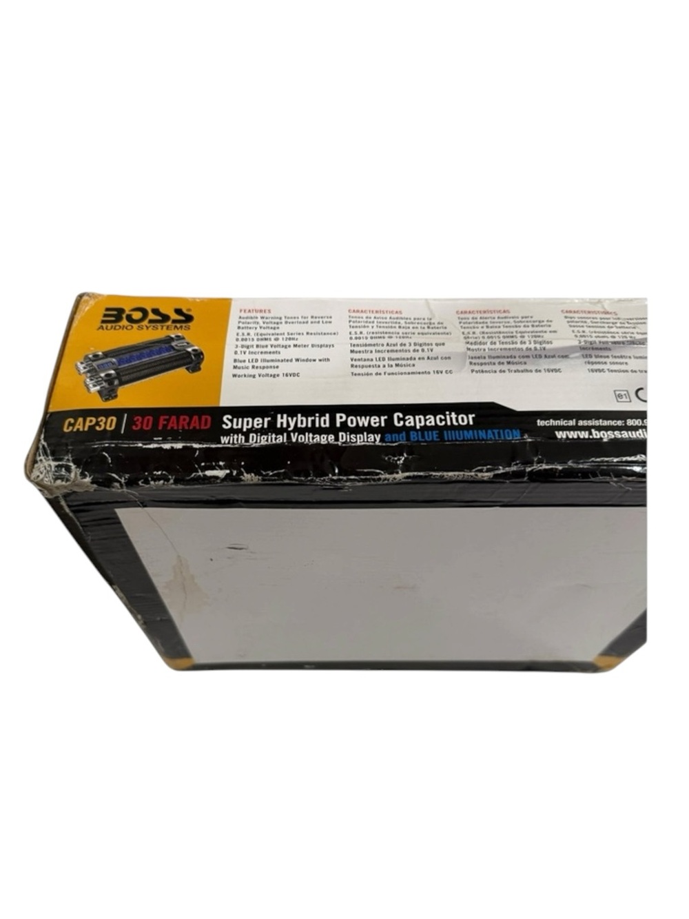 new Boss Audio ♫ CAP30 30 Farad Digital Capacitor ♫ Blue Illumination ♫ in Box - Picture 13 of 16